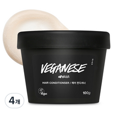 러쉬 공식 베가니스 헤어 컨디셔너, 100g, 4개