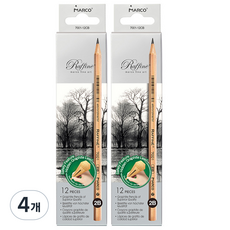 MARCO 馬可 Allo de Log 繪圖鉛筆 TYPE06 12入, 2B, 4個