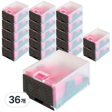 스테들러 케이스형 2홀 연필깎이 512-60C KP18, 랜덤 발송, 36개