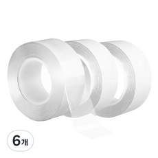 Modernat 矽膠雙面膠帶 大號, 透明, 6個