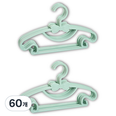 itgom 兒童用蝴蝶結衣架, 綠色, 60個