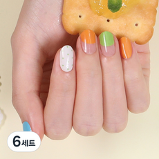 젤리넬리 네일스티커, 버블검도트, 6개