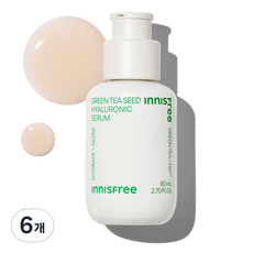 이니스프리 그린티 씨드 히알루론산 세럼, 80ml, 6개