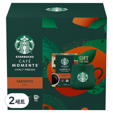 STARBUCKS 星巴克 Cafe Moment Smooth 1.2g*50入+綠色馬克杯組, 2套