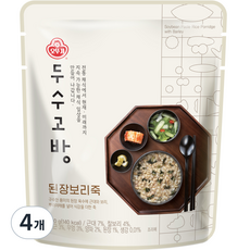 오뚜기 두수고방 된장보리죽, 4개, 250g