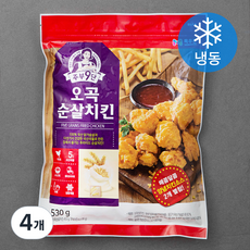 목우촌 주부9단 오곡 순살 치킨 (냉동), 530g, 4개