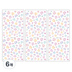 ELP KOREA Brill Flower 美甲貼紙, 混合顏色, 6個