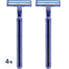 Blue Market 2速一次性剃須刀, 4個, 1入