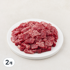 농협안심한우 정육 세절 1++(9)등급 국거리용 (냉장), 2개, 1kg