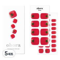 오호라 P 체리 토마토 페디 세트, 레드, 5세트