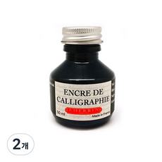 제이허빈 딥펜전용잉크 50ml, 블랙, 2개