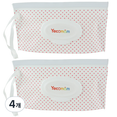 Yecomam 純棉紙巾專用分裝袋, 4個, 混色