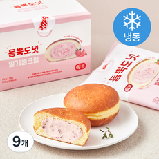 벨리푸드 듬뿍도넛 딸기생크림 (냉동), 100g, 3개입, 3개