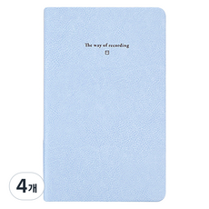 바이풀디자인 생각보관함 그리드 마이 핀 v.2 노트, 04 파우더 블루, 4개