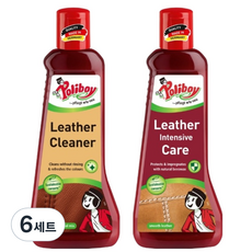 Poliboy 德淨 皮革清潔劑強效護理2件組, 6套, 200ml