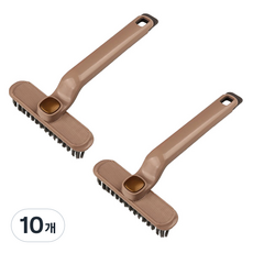 Block Mart 多功能旋轉浴室清潔刷, 棕色, 10個
