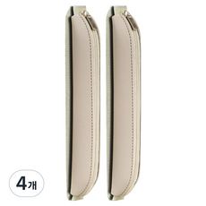 Misoroun Apple Pencil S Pen 便攜式筆袋, 4個, 奶油色