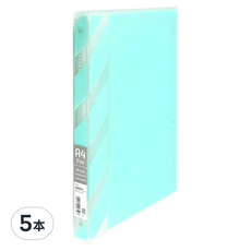 KyOKUTO 30孔半透明彩色資料夾 A4 31.9 x 26.5 x 2.7cm, 粉藍色, 5本