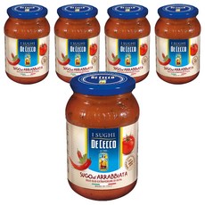 DE CECCO 得科 蕃茄香料辣味義大利麵醬, 400g, 5個