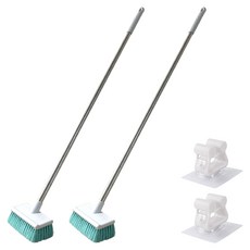 핌 커브 롱 밀대솔 소프트 + 이지 벽걸이, 혼합색상, 2세트