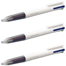 KaCO Easy 4in1 一鍵按壓式多功能筆 0.5mm, 白色, 3個