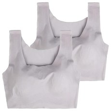 背心款冰絲內衣 Set 2件, 冰絲棉材質, S/M/L/XL 尺寸, 黑色/粉色, 鯊魚灰