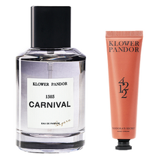 KLOWER PANDOR 台灣公司貨 自然疊香組 私人派對香水 + 潘朵拉的秘密香水滋潤護手霜, 1套