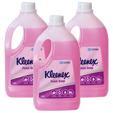 크리넥스 소프트 폼솝 로즈라일락향, 1.95L, 3개