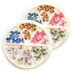 蝴蝶美甲零件組 KN-S2025, 2組, 混色