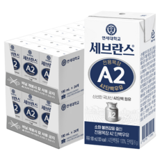 세브란스에이투 연세유업 전용목장 단백우유, 180ml, 48개