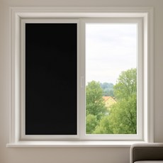 데코리아 무점착 창문시트지, 블랙암막, 100 x 200 cm
