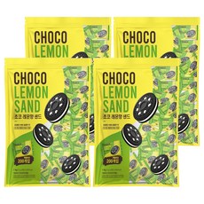 檸檬香巧克力夾心餅乾 200包入, 1kg, 4袋