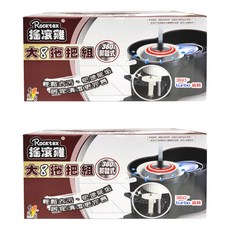 Rocktex 搖滾雞 360度腳踏 大8拖把組 輕壓去汙 居家清潔更容易, 脫水桶(48 x 30 x 24cm) + 拖把桿120cm, 2組
