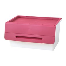 KEYWAY 聯府 村田直取式整理箱 65L, 充沛紅, 1個