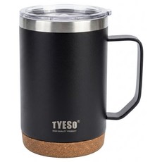 TYESO 泰碩 軟木保溫馬克杯 530ml, 顏色隨機, 1個