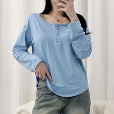 PEONIST 女款修身鈕扣T恤