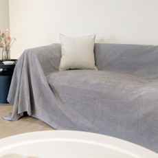 Hoom禾慕生活 防水防貓抓沙發布 桌布 - 優雅灰, 260 x 180cm, 1個