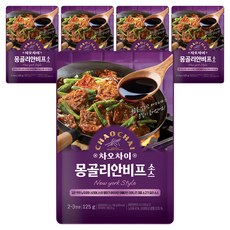 차오차이 몽골리안비프 소스, 125g, 5개
