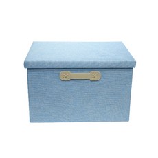 포픈 패브릭 박스 M, 블루, 1개