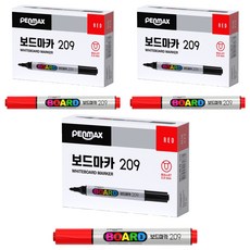 PENMAX 白板筆 209, 紅色, 36個