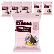 허쉬 키세스 크리미 밀크초콜릿, 52g, 9개