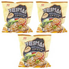 源順食品 沒麥乾拌麵, 寬麵條, 胡麻口味, 全素, 無麩質, 3包