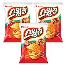 오리온 스윙칩 핫 볶음고추장맛, 60g, 3개