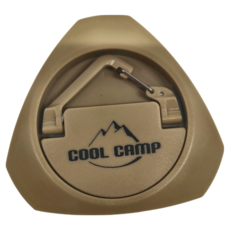 COOL CAMP 三角形磁吸掛鉤, 卡其色, 1個