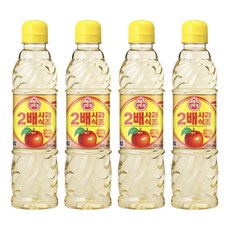 OTTOGI 不倒翁 2倍蘋果醋, 500ml, 4瓶