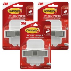 3M Command 無痕 掃具收納夾 3入, 混色, 1組