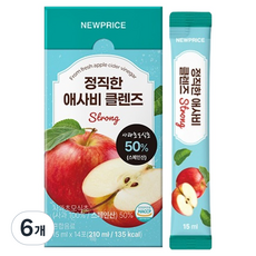 뉴프라이스 정직한 애사비 클렌즈 STRONG 14p, 6개, 210ml