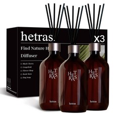 hetras. 大容量高級擴香瓶禮物 500ml 3件組, N0.2 Flower Shop, 1組