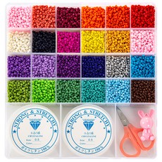 Tintin 米珠手鍊製作 DIY 套組 3mm, Tintin 彩虹(C-01), 1套