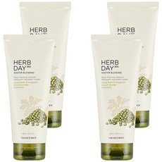 THE FACE SHOP 菲詩小舖 Herb Day 365綠豆艾草洗面乳, 170ml, 4條